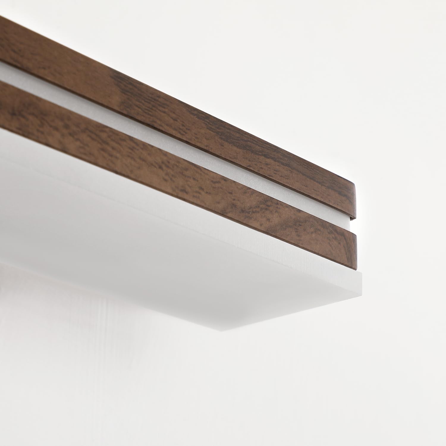 Sinerise 24-Inch Led Modern Bathroom Vanity Light Bar  Brown Modern Acrylic Bathroom Wall Lighting Fixtures Over Mirror (Cool White 6000K)