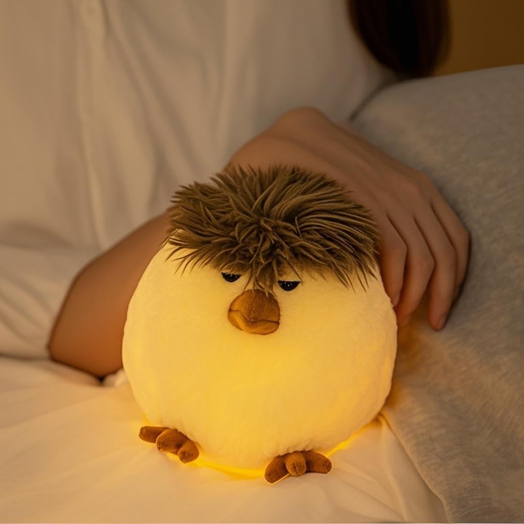 Night Light For Kids 2 Level Dimmable Nursery Nightlight Cute Canary Rechargeable Kids Night Light With Timer  Long Battery Life Touch Lamp For Boys And Girls Gifts Bedroom Decor (Yellow)