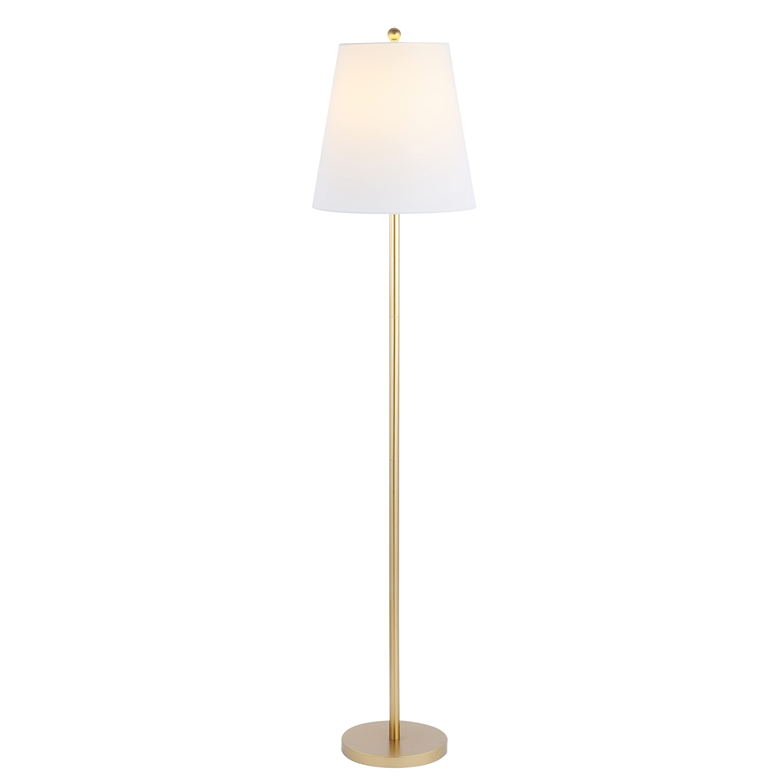 SAFAVIEH Lighting Collection Haelyn Contemporary Gold 68-inch Floor Lamp (LED Bulb Included)