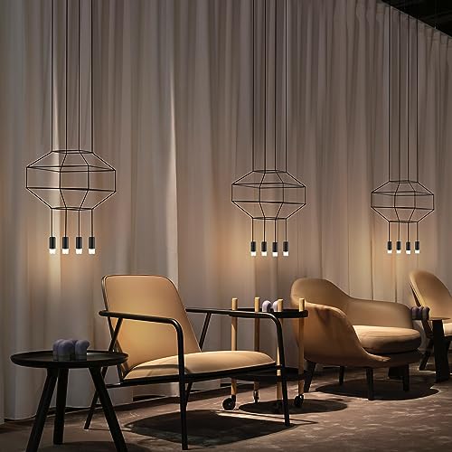 Vonn 18&quot; Black Pendant Light Fixture, Integrated Led, Aluminum, 17.75&quot; X 65.75&quot; H