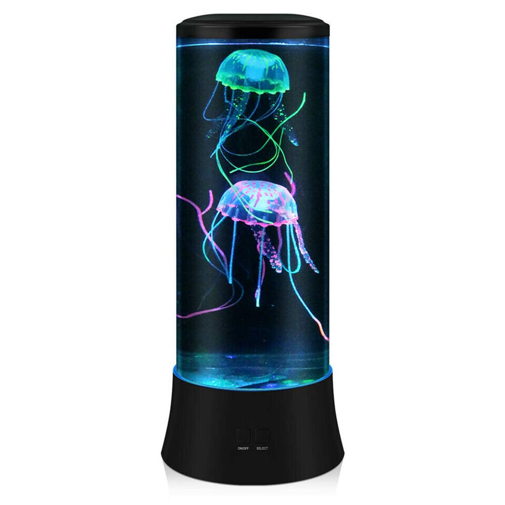 Edier Jellyfish Lamp, Led Fantasy Jelly Fish Light, 7 Color Setting Jellyfish Tank Table Lamp Decorations For Home Office Decor