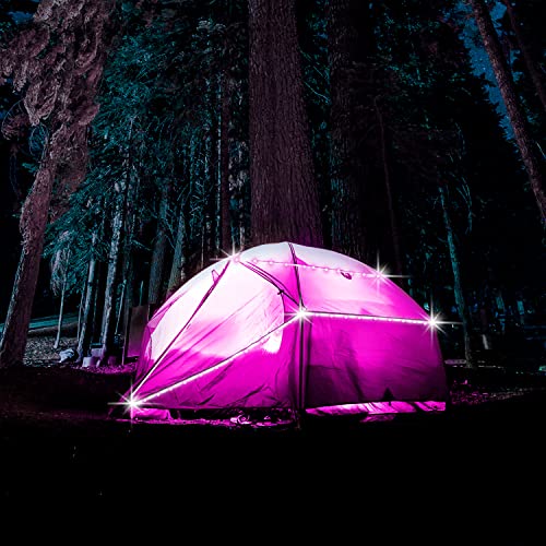 L8star RGB LED Strip Lights, 32.8Ft Battery Powered with Remote & APP Control, 2x16.4Ft, Perfect for Home Decor & Ambiance