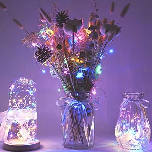 Felishine 20 Packs Fairy String Lights, 6.6Ft 20 Leds Battery Operated Silver Copper Wire Starry String Light For Diy Party Chri