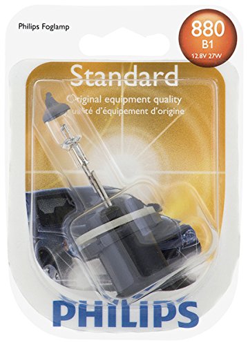 Philips 880 Standard Halogen Replacement Front Fog Bulb, 1 Pack
