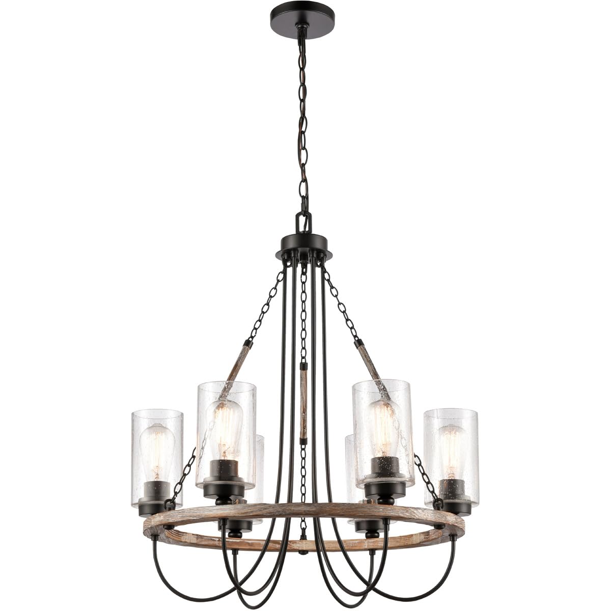 Innovations Lighting 442-6CR-BK-SDY Bare Bulb 1 Light Cord Set, Matte Black