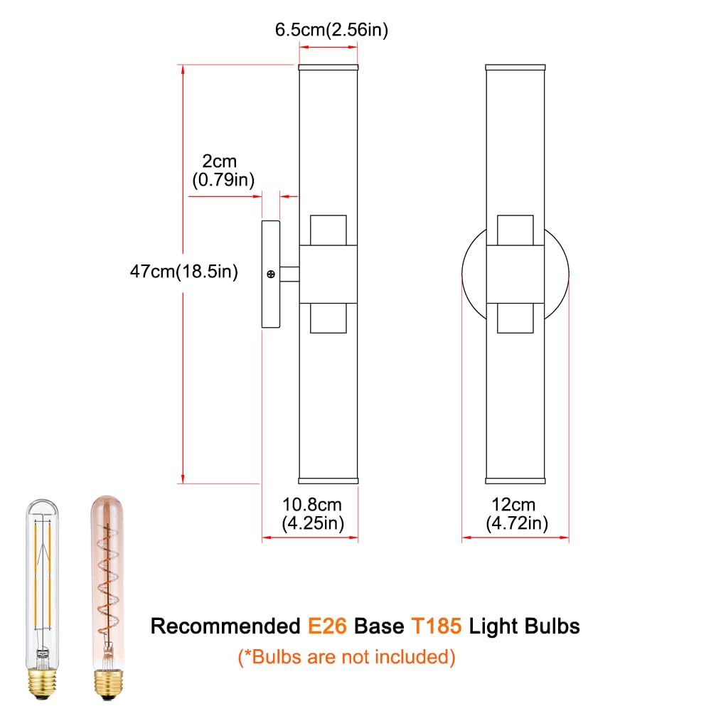 Daunton Gold Wall Sconces Set of 2, Brass with White Glass Shade, Modern Vanity Light Fixtures for Living Room, Bedroom, Hallway, Model DX23052G2-WH-