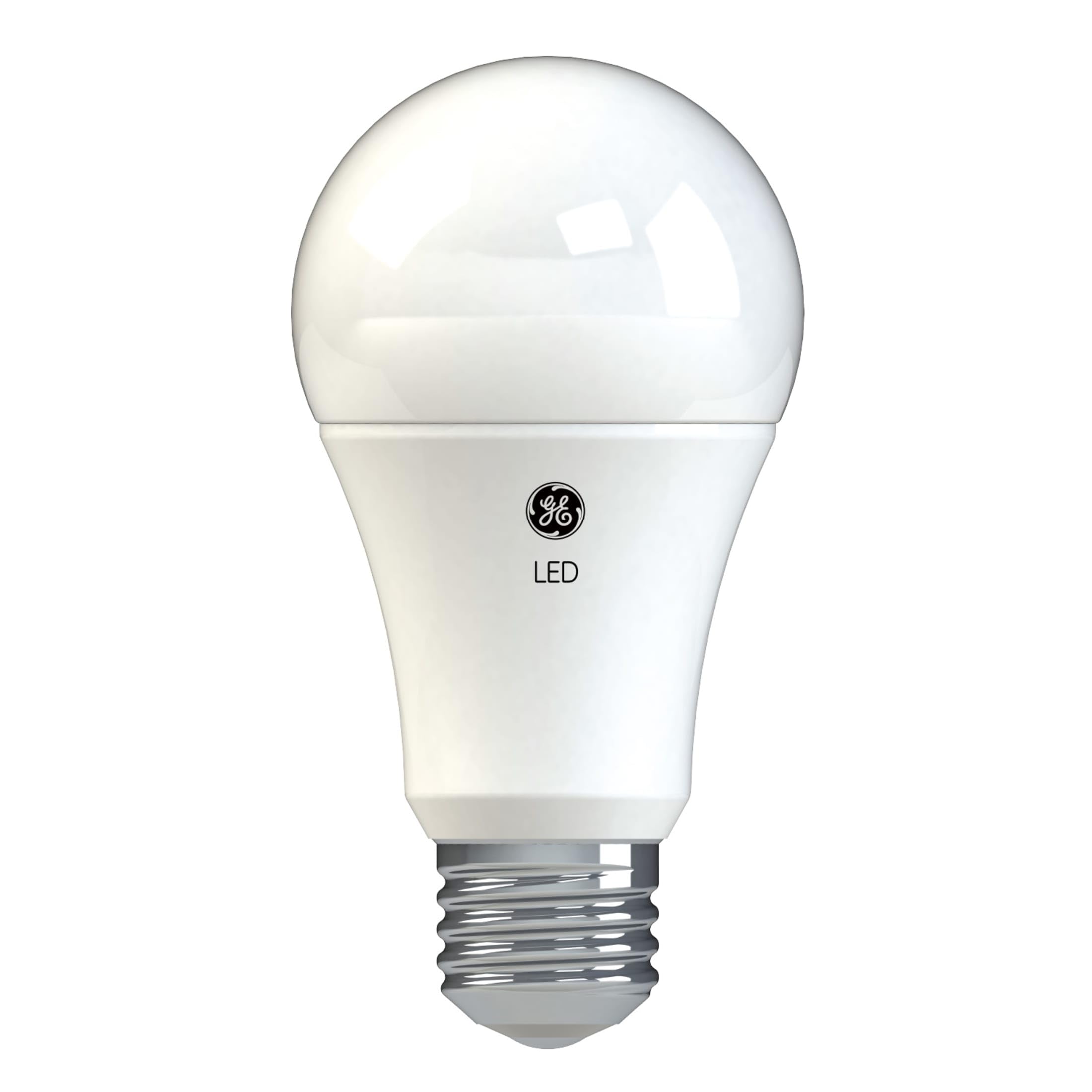 GE Basic LED Light Bulbs, 100W A19 Soft White, 2 Pack, Medium Base, Plastic