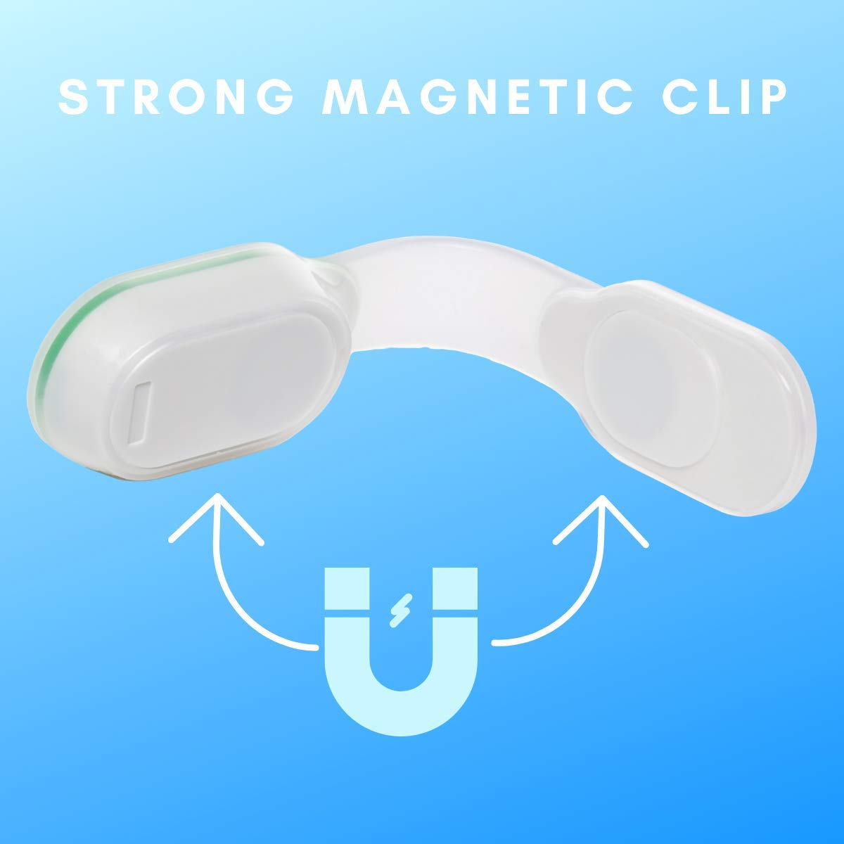 TDL Clip-on Magnetic LED Safety Light - Rechargeable, 4 Modes, Green, Perfect for Nurses, Hiking, Dog Walking, Running, and EMTs