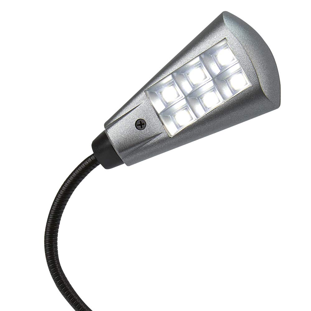 Carson Fl-66 Ultra Bright Adjustable 6 Led Book Light - Black Flex Neck Design