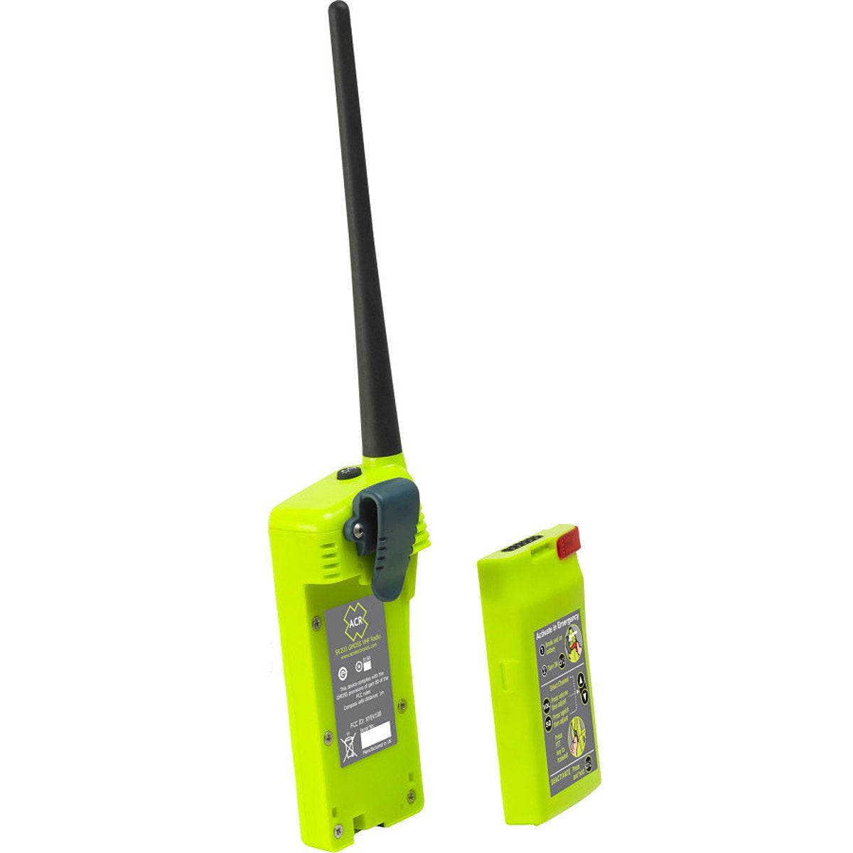 ACR Survival VHF Radio 2827 Model - Yellow Color, Reliable Communication for Adventurers
