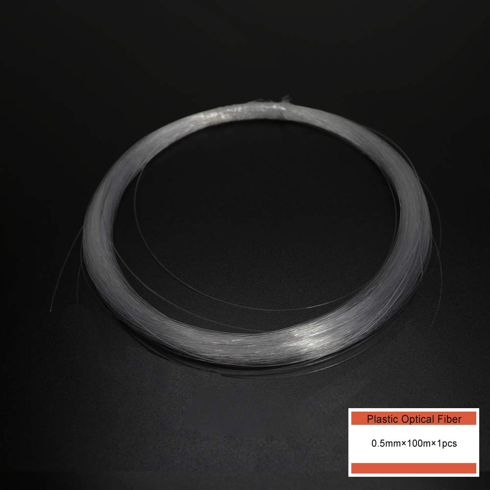 Azimom 100M Pmma Plastic End Glow Fiber Optic Cable 0.5Mm For Star Sky Ceiling Led Lights