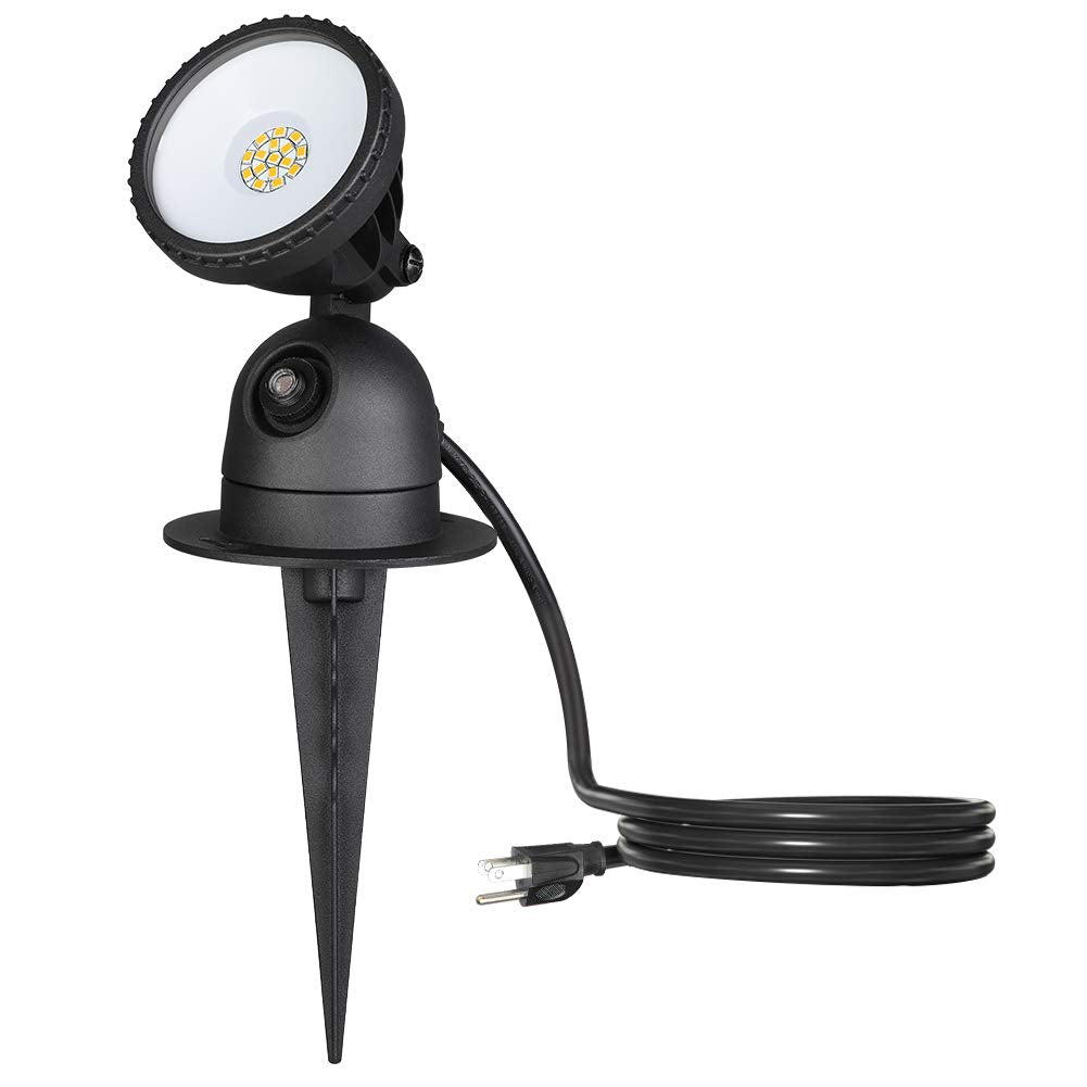 Edishine Dusk To Dawn Led Spot Lights, 12W 4000K, Adjustable, Ip65 Waterproof, Warm White