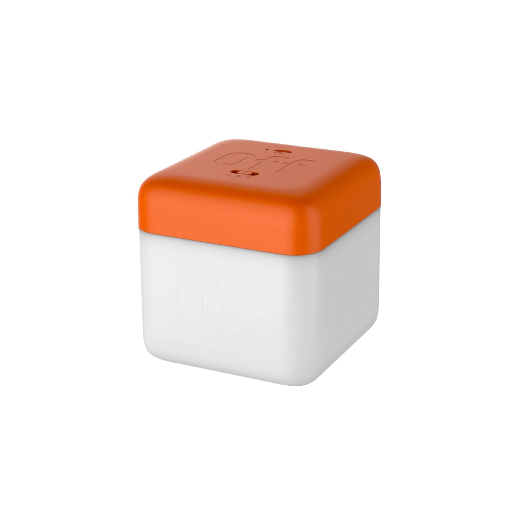 Lancoon Nursery Lamp for Children Simple Modern Flip Timer Night Light Orange Bedside Companion Sleep Light Rechargeable LED Cub