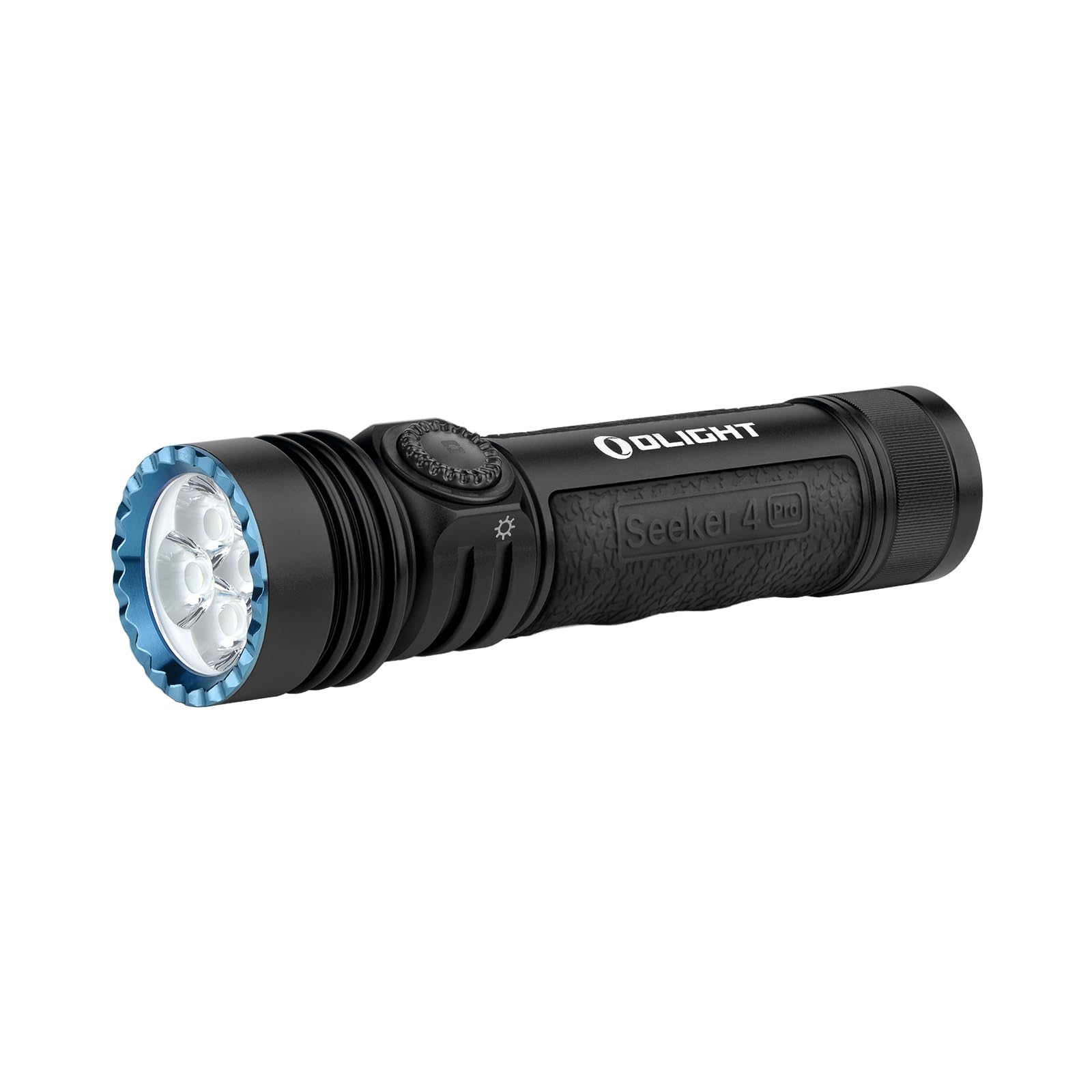 OLIGHT Seeker 4 Pro Flashlight, 4600 Lumens, USB C Holster, Waterproof IPX8, Matte Black