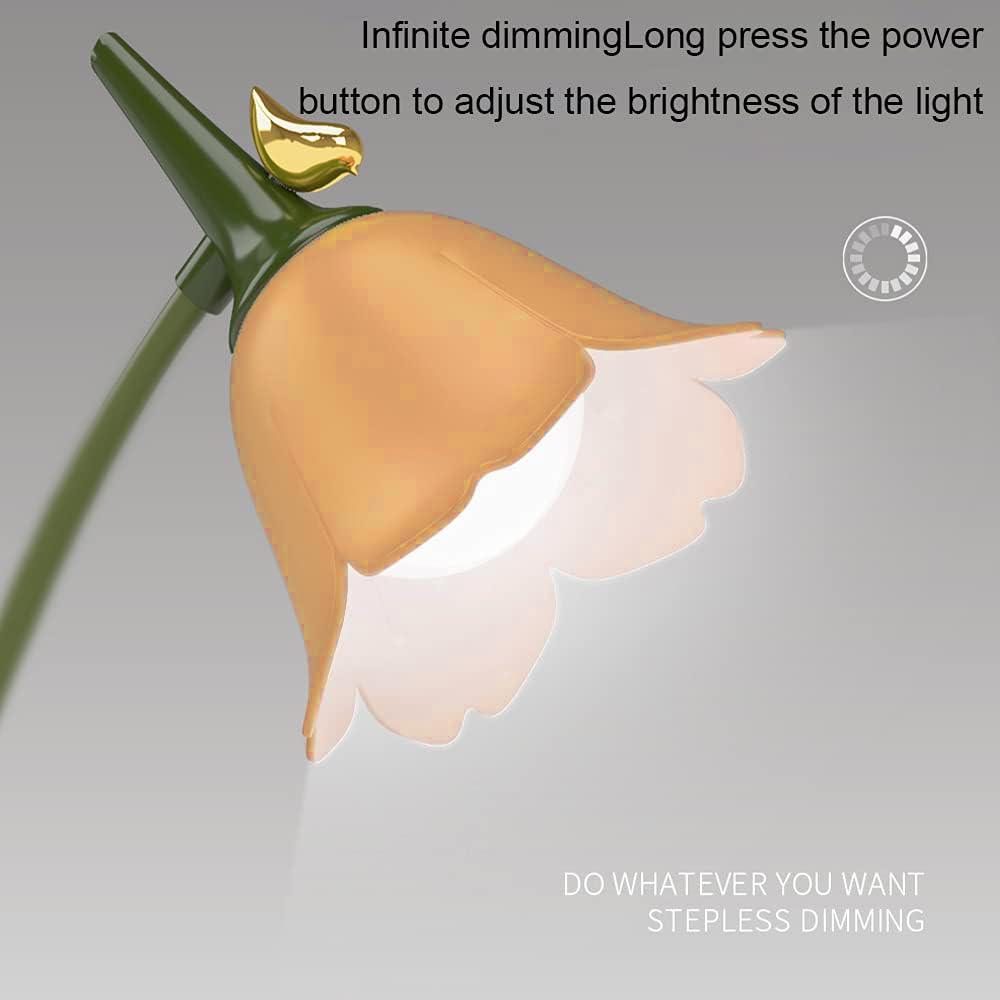 Magical Jd Led Desk Lamp Cordless Table Light Adjustable Gooseneck Dimmable Touch Rechargeable Battery Eye-Caring Night Light Fo