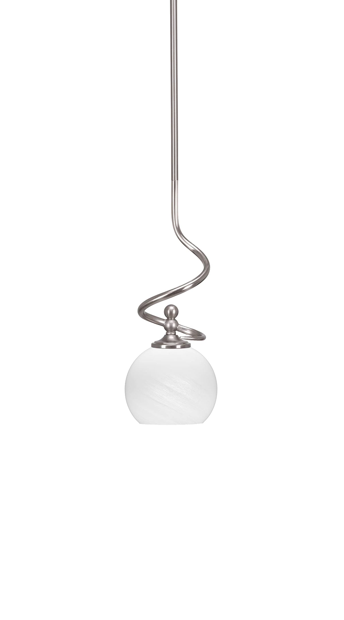 Capri 1 Light Mini Pendant in Brushed Nickel (901-BN-4101)