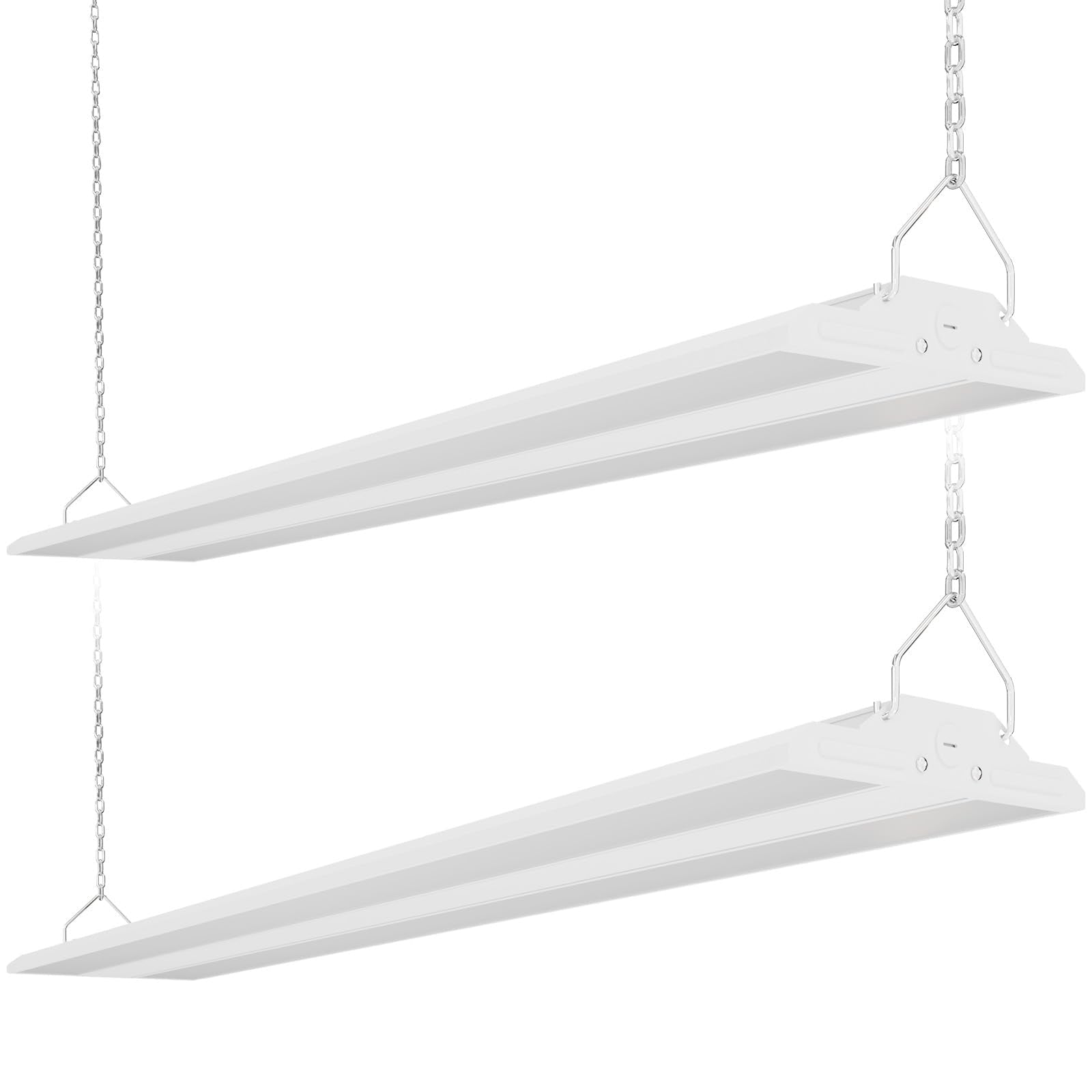 SLAclite LED Linear Shop Lights 300W  45000LM Led High Bay Lights 5000K Daylight 120-277V Led Garage Light for Shop Workshop Store Commercial Supermarket Warehouse Basement Exhibition Room ETL-2Pack