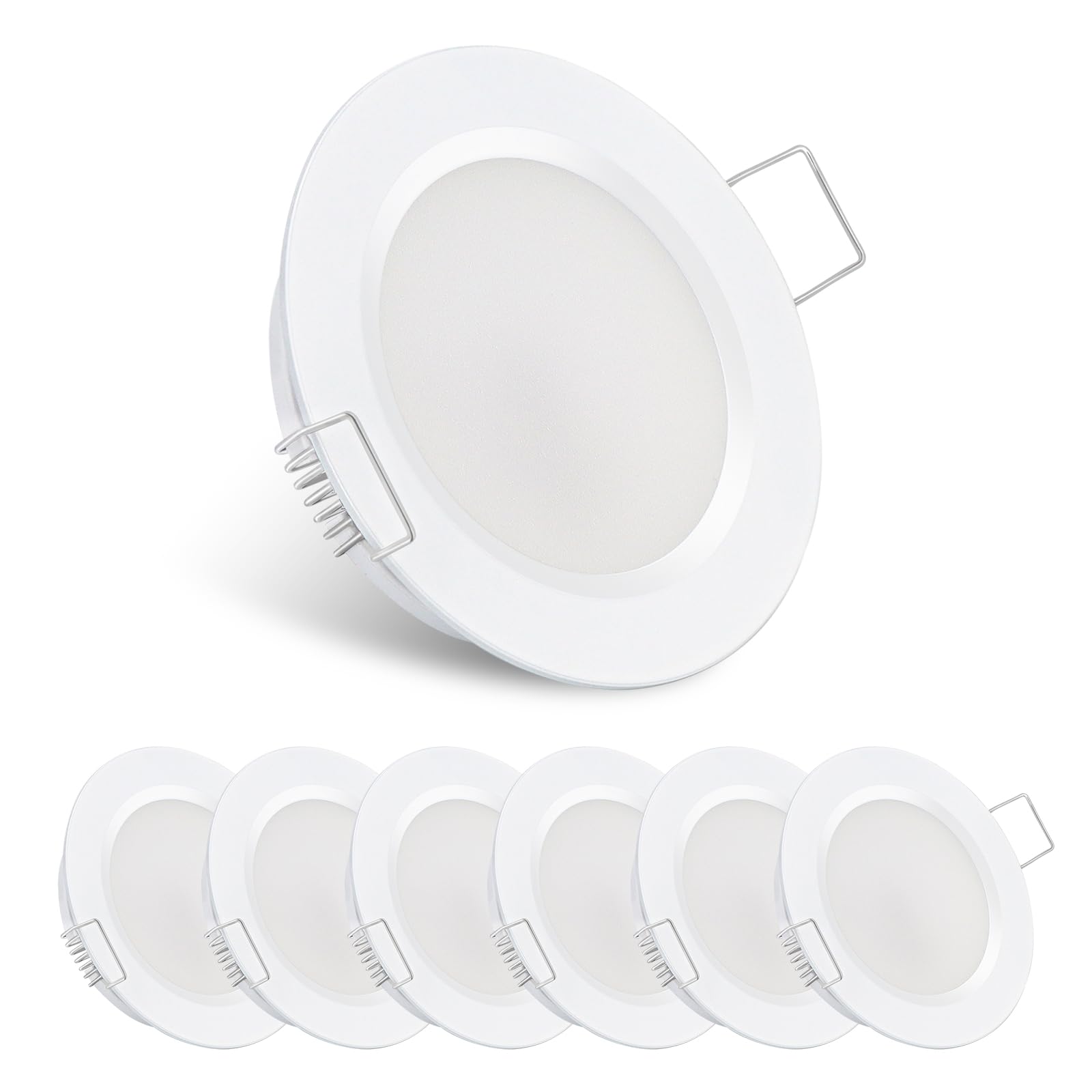 acegoo LED Ceiling Light, 2.75in Ultra-Thin Puck Light, Dimmable, 12V, White/Warm White, Model A12V-RM-CL-WW