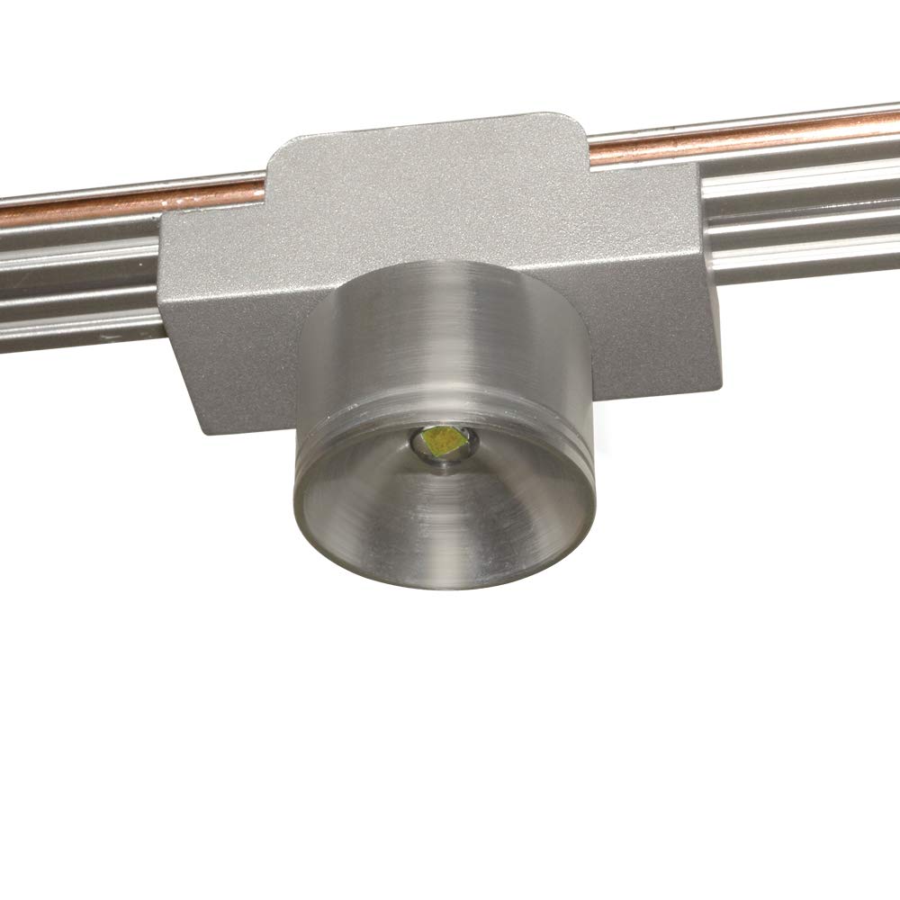 Jesco Lighting MTSL21112040 Felisa Solaris - 150mA LED Miniature Track System Spot Light, Satin Nickel Finish