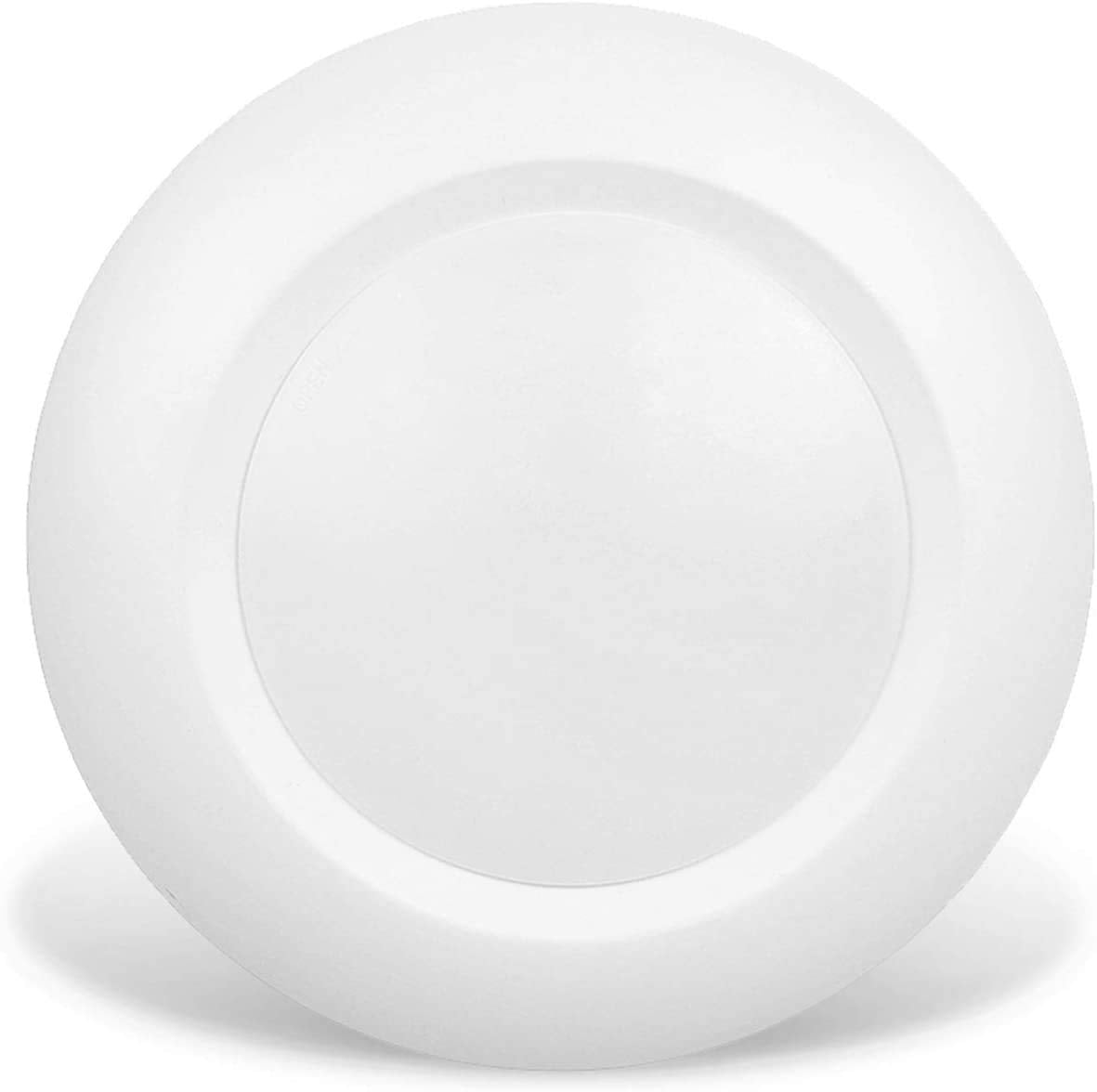 JULLISON 6 Inch LED Low Profile Recessed & Surface Mount Disk Light, Round, 15W, 900 Lumens, 4000K Cool White, CRI80, Driverless