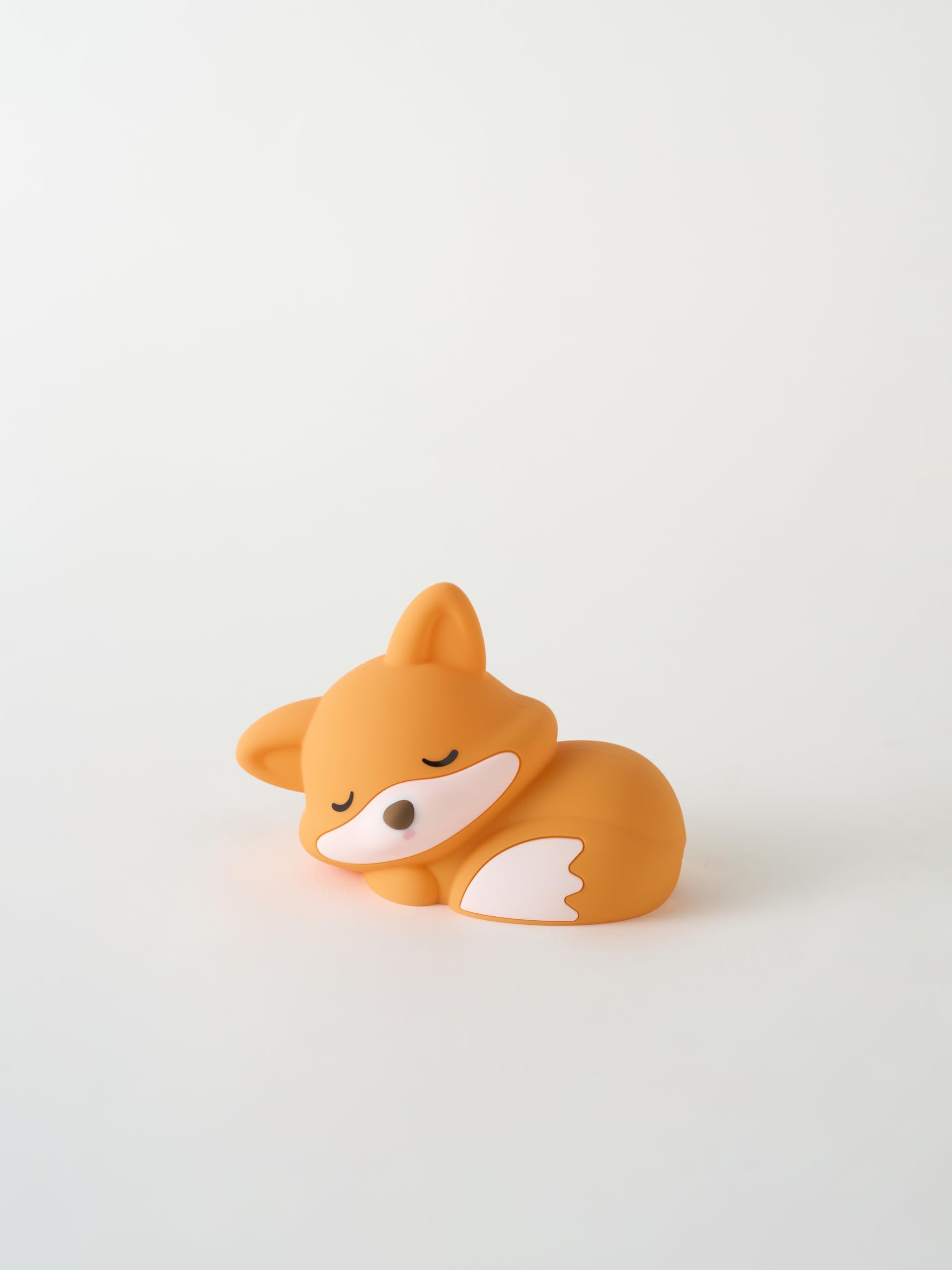 Cute Fox Night Light  Animal Lamp  Food Grade Silicone  Rechargeable  2 Level Dimmable  Squishy Nursery Nightlight For Desk Decor  Funny Gifts Stuff For Boys Girls Baby  White Elephant Gifts