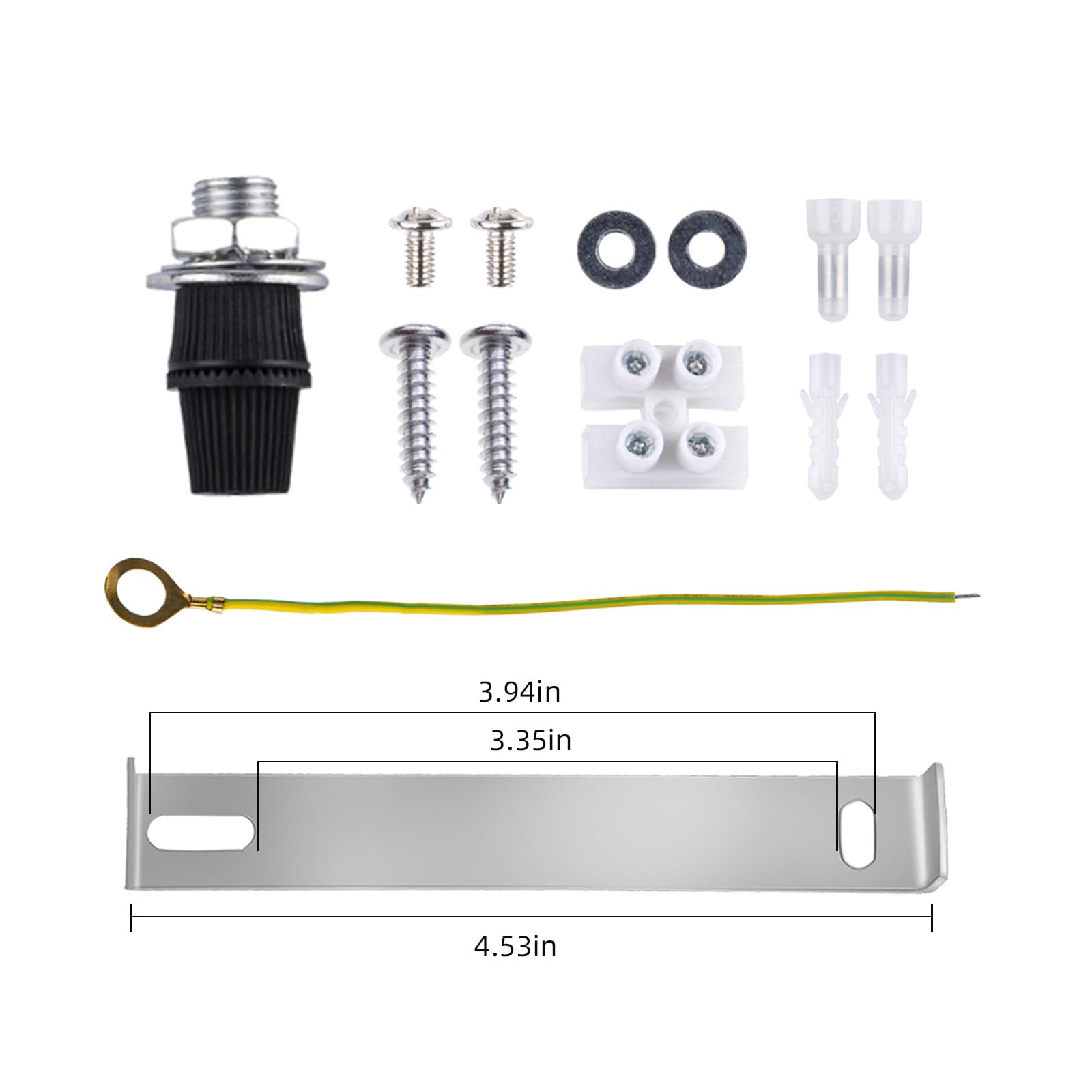 Arturesthome 4.7'' Black Ceiling Canopy Light Kit Rewind Single Hole With Hardware,Ceiling Plate For Pendant Lighting Or Chandel