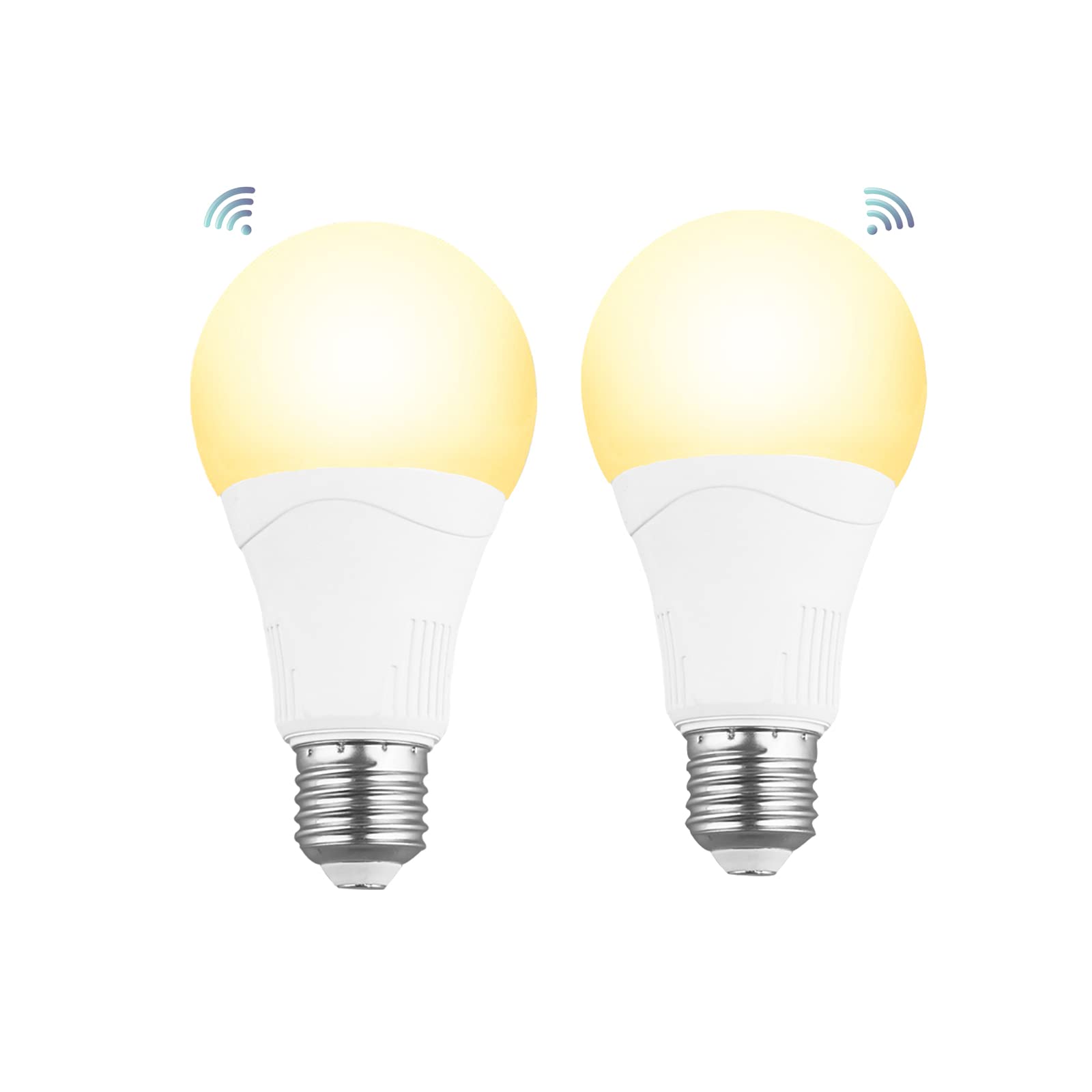 U4Glory Outdoor Radar Motion Sensor Light Bulb - 2 Pack, A21 15W (100Watt Equivalent), E26 1500Lm, Motion Activated Dusk To Dawn