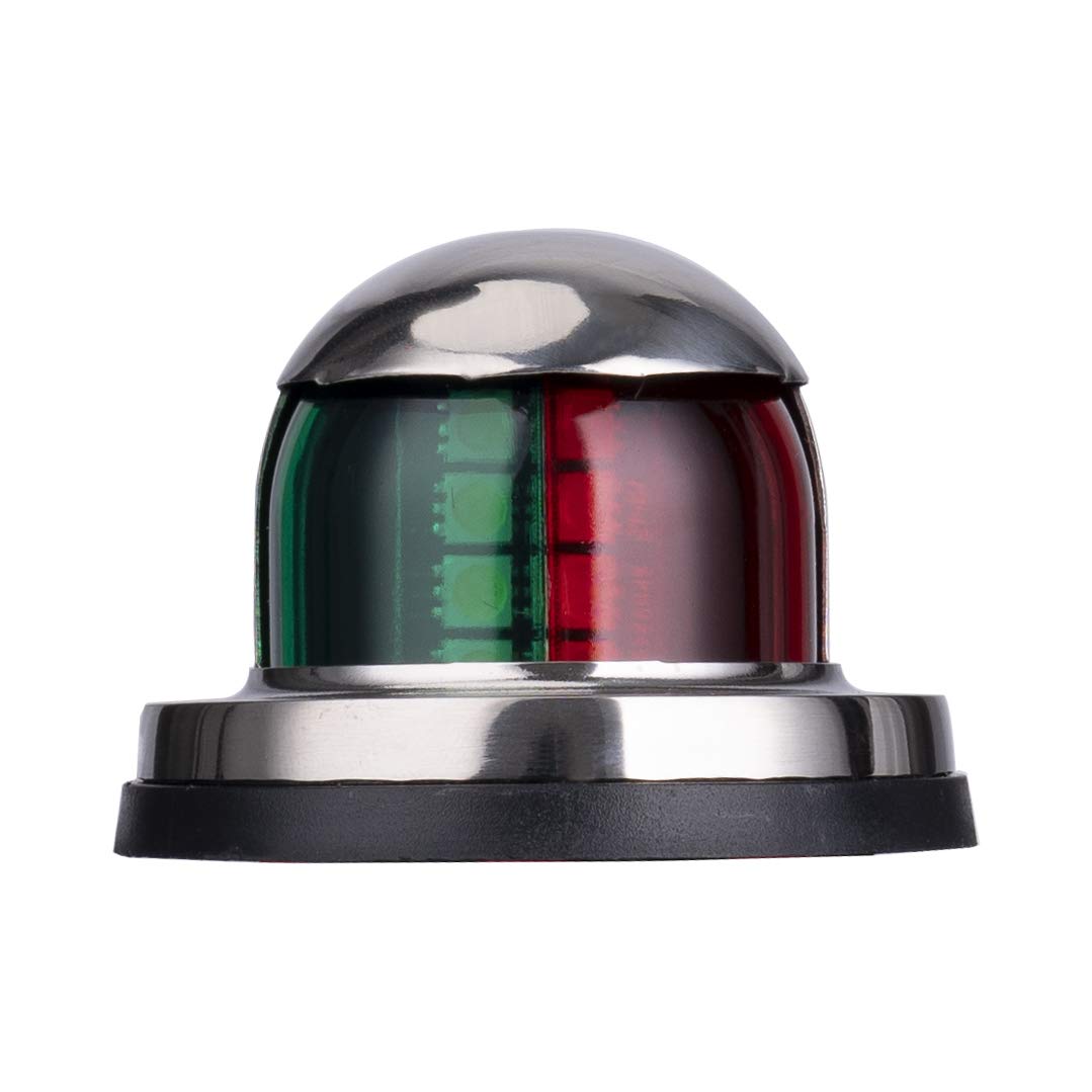 Lycaea Stainless Steel Led Boat Navigation Lights, Waterproof Marine Navigation Lamp Marine Boat Bow Lights With Red And Green L