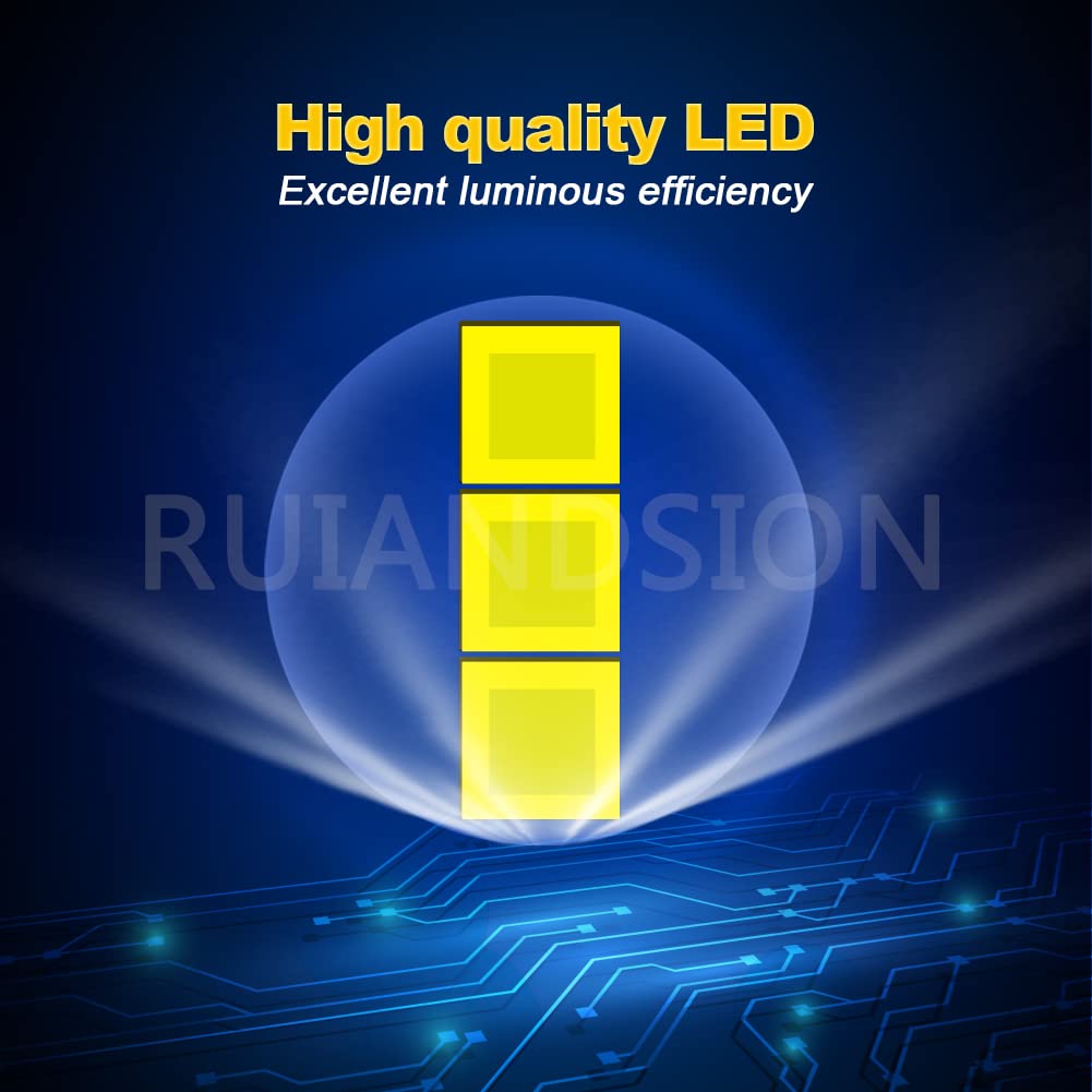 Ruiandsion P43T Motorcycle Light Bulb 6V/12V DC Hi/Lo Beam H4 Polycarbonate