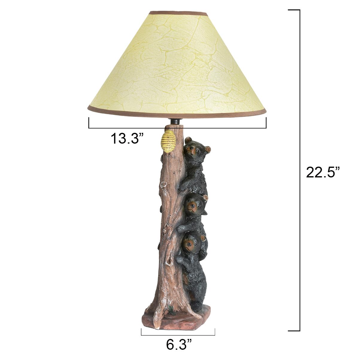 BLACK FOREST DECOR Three Black Bears Figurine - Model 674956108839