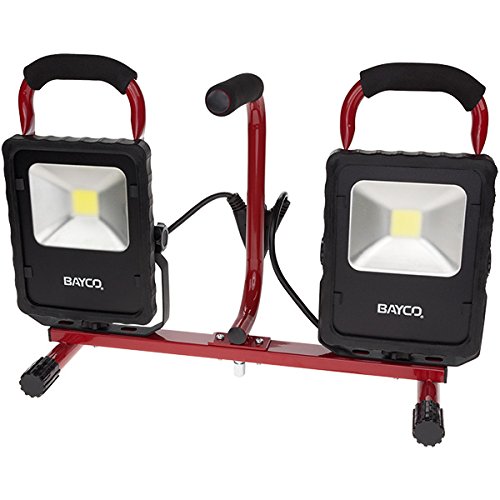 4,400 Lumen Led Convertible Dual Fixture Work Light On Tripod Stand