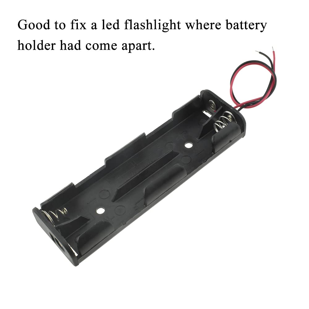 Hahiyo 4Xaa Battery Holder Black Adapter Tube Case Not Corrode Solid Good Contact Bear Battery Leakage Smooth Load For Flashligh