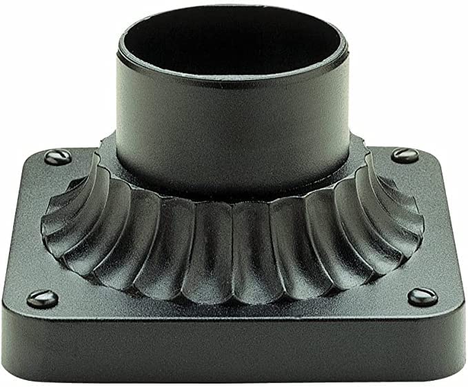 KastLite Nautical Post Walkway Lamp, 10in High, Black, Polyester, Model KL-NAUT-WW-X-B, Fits 3in Posts, UL Listed, Includes Mounting