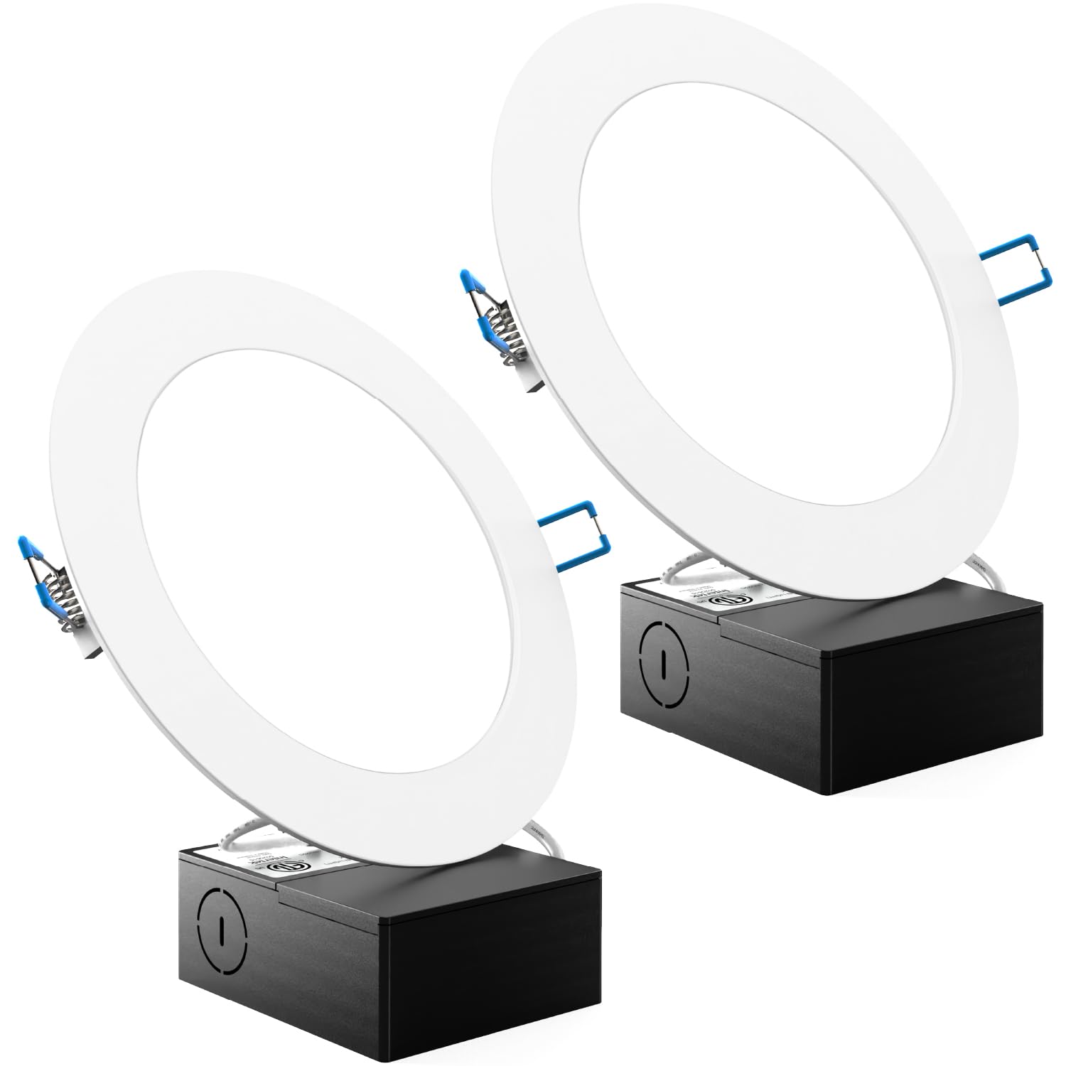 Sunco Recessed Lighting 6 Inch LED, Canless Ceiling Lights Slim with Junction Box, 850 LM, 14W (100W Equivalent), 3000K Warm Whi