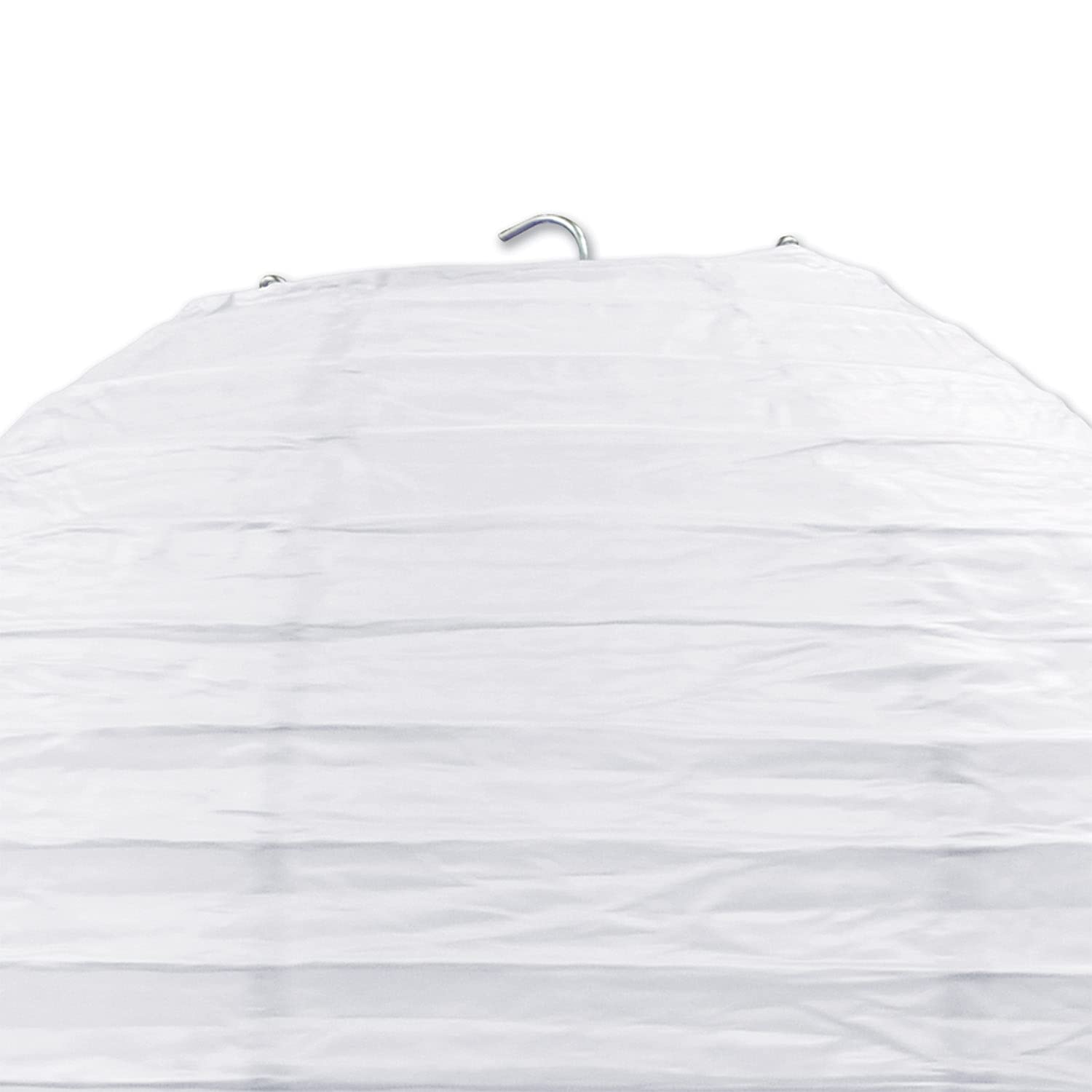 Beistle Jumbo Paper Lantern, White Hanging Decorations With Metal Support & Transparent Cord For Weddings, Graduation Parties, &