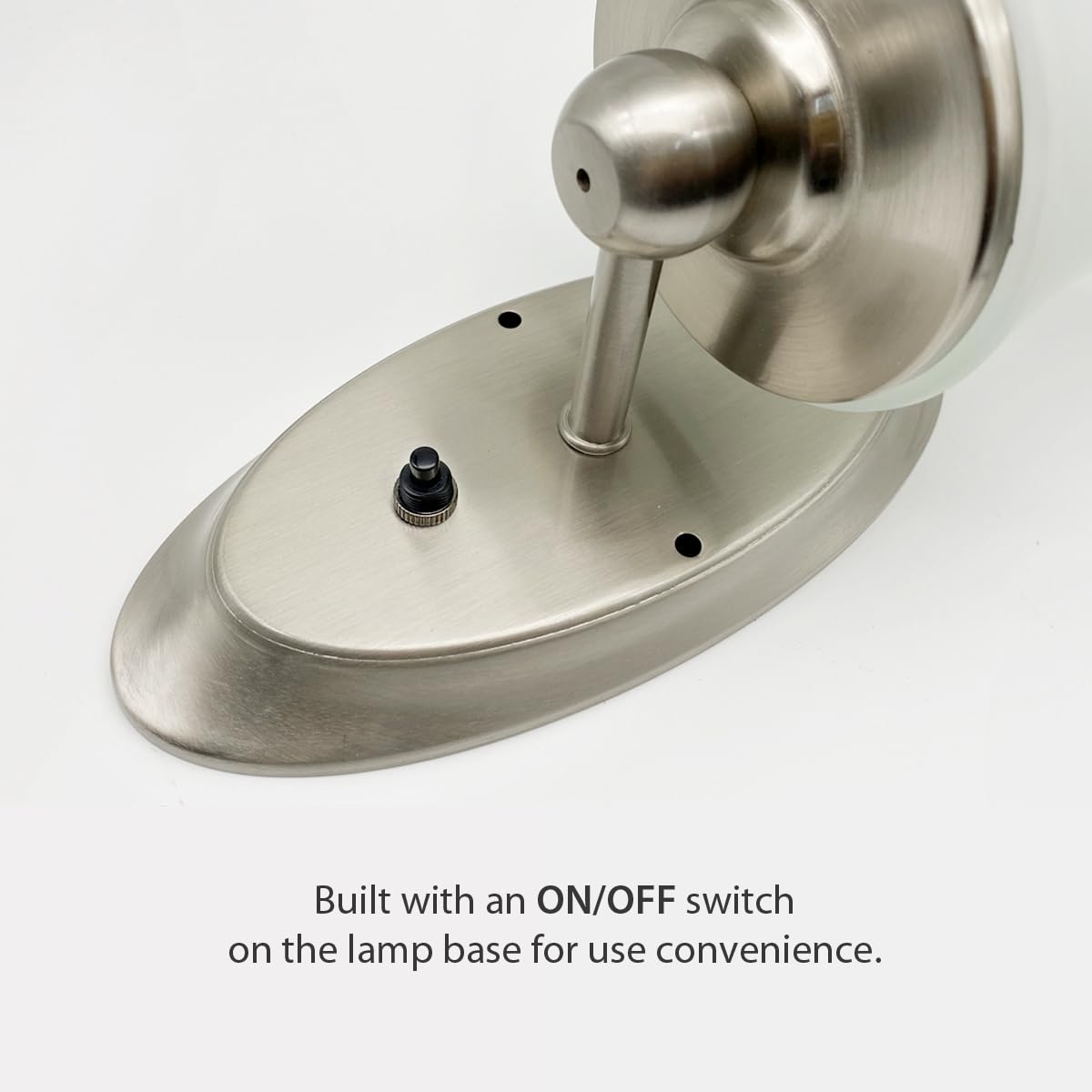 Dream Lighting RV LED Wall Sconce, 12V, Glass Lampshade, Warm White, Coated Steel, H:10in - Model 0018111W