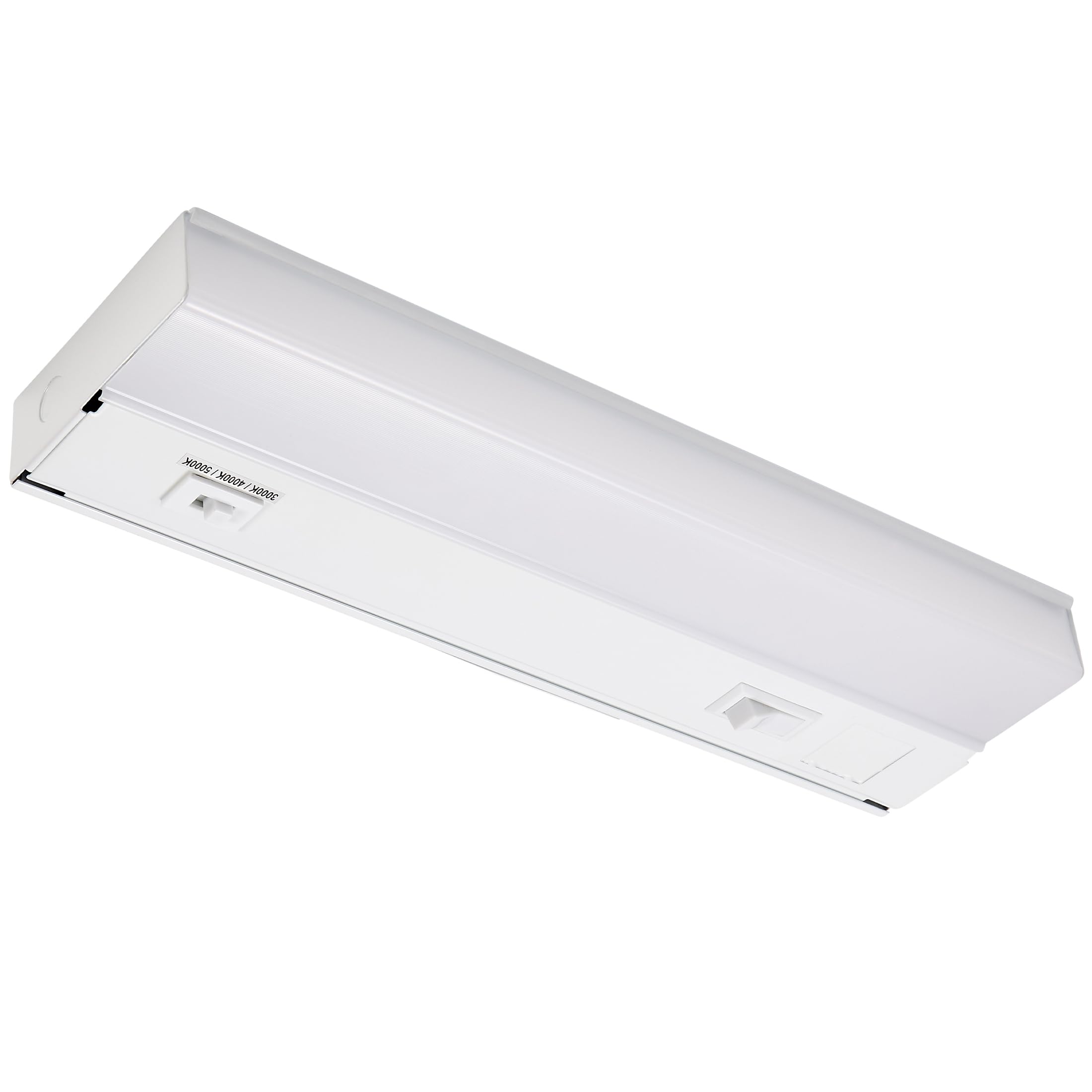Maxxima 12 in. Hardwired LED Under Cabinet Light - 300 Lumens, 3 CCT, Color Temperature Slide Control, 3000K/4000K/5000K, Kitche