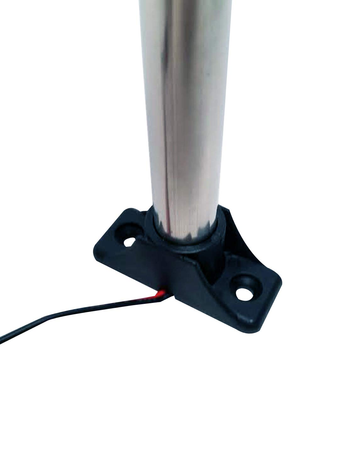 Pactrade Marine All-Round Boat Navigation Lights - 8.25-Inch Incandescent White Stern Light - Fixed Base - Silver/Black