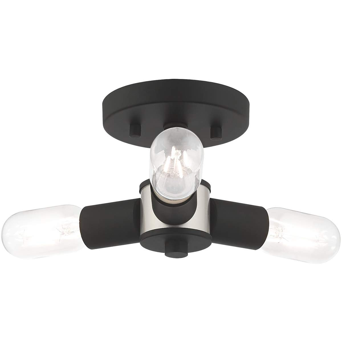 Livex Lighting 3 Lt Black Ceiling Mount