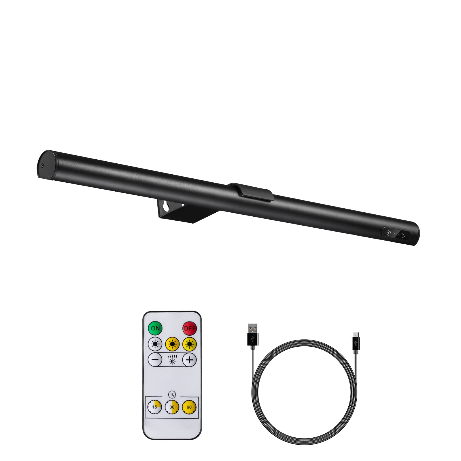 Vigmoj Rechargeable Picture Light Battery Operated,19.7" Wireless Painting Light With Remote Control,Metal Art Light Display Lamp,3 Modes,Dimmable Dartboard Light With Timer For Frame Picture Gallery