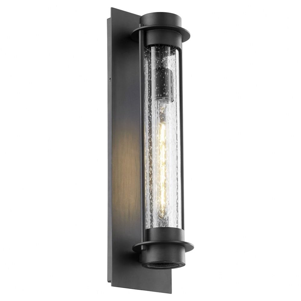 Quorum International Black Outdoor Lantern, Transitional One Light From Roope Collection