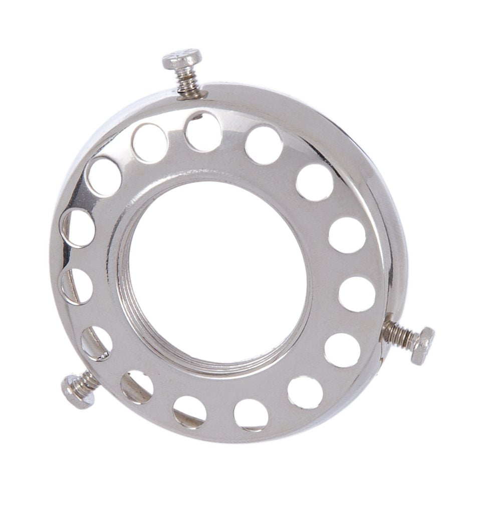 B&P Lamp 2 1/4 Inch Nickel Plated Shade Holder