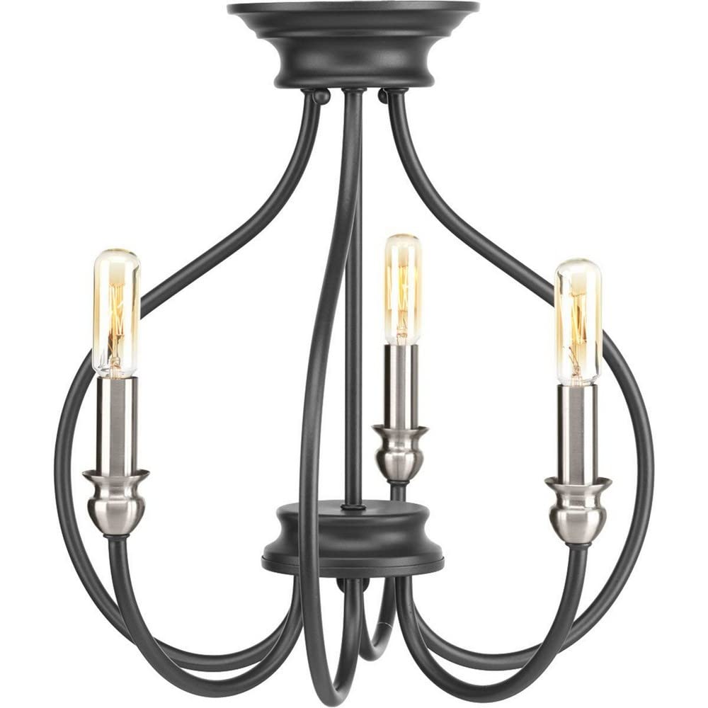 Progress Lighting P350042-143 Whisp Close-To-Ceiling, Black