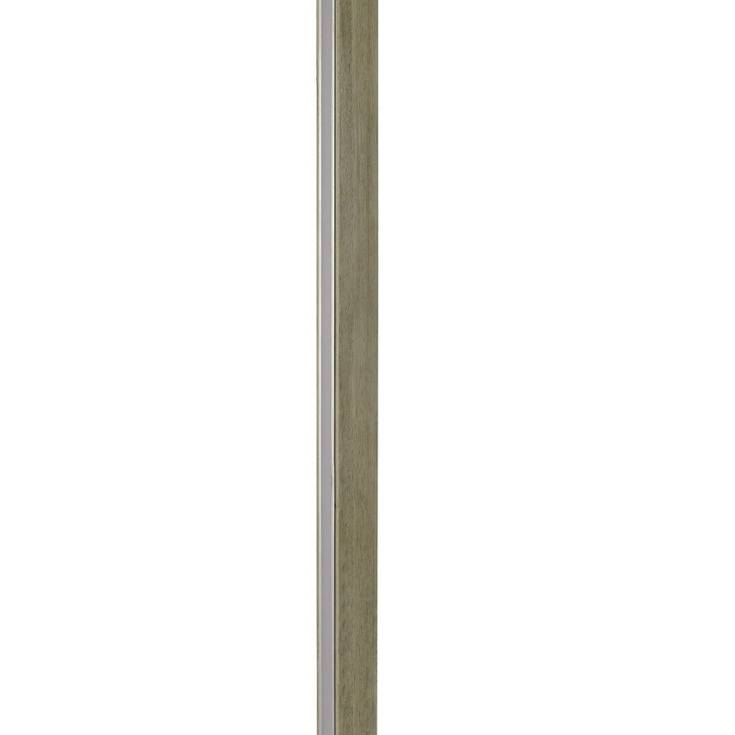 Benzara 61 Inch Wood Floor Lamp, Dimming LED Column, Brown, Model BM271958