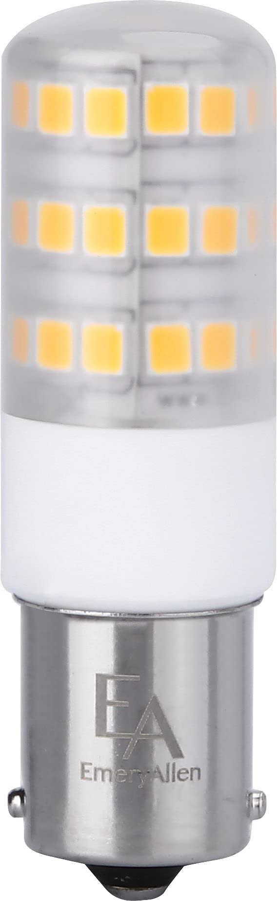 EmeryAllen BA15s, 4.0 Watt (40W Equivalent) Dimmable Single Contact Bayonet Base | LED Light Bulb |12V - 400 Lumens |2700K| 1 Pc