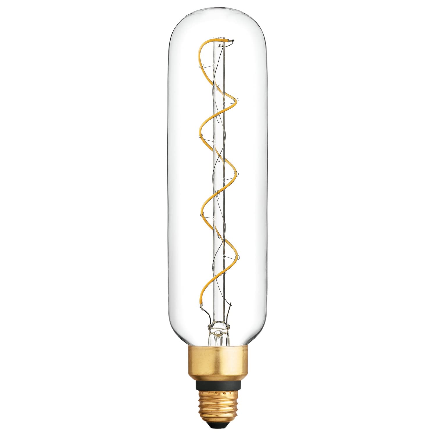 GE Vintage Style LED Light Bulb, 40 Watt, T20 Tube, Clear Glass Finish, Model 93100097
