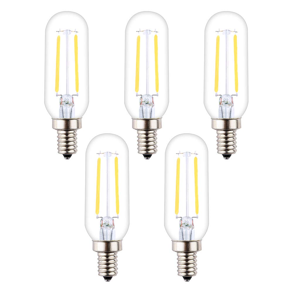Opalray 2W Dimmable Led Mini Tube Bulb, 4000K Natural White, E12 Base, 