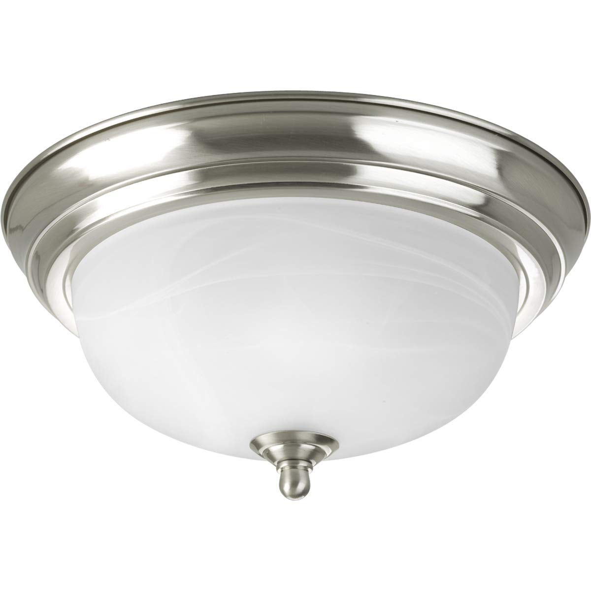 Progress Lighting 1-Light Ceiling Light, Flush Mount Ceiling Light Fixture for Interior Kitchen Lights, Hallway, Bedroom, Living
