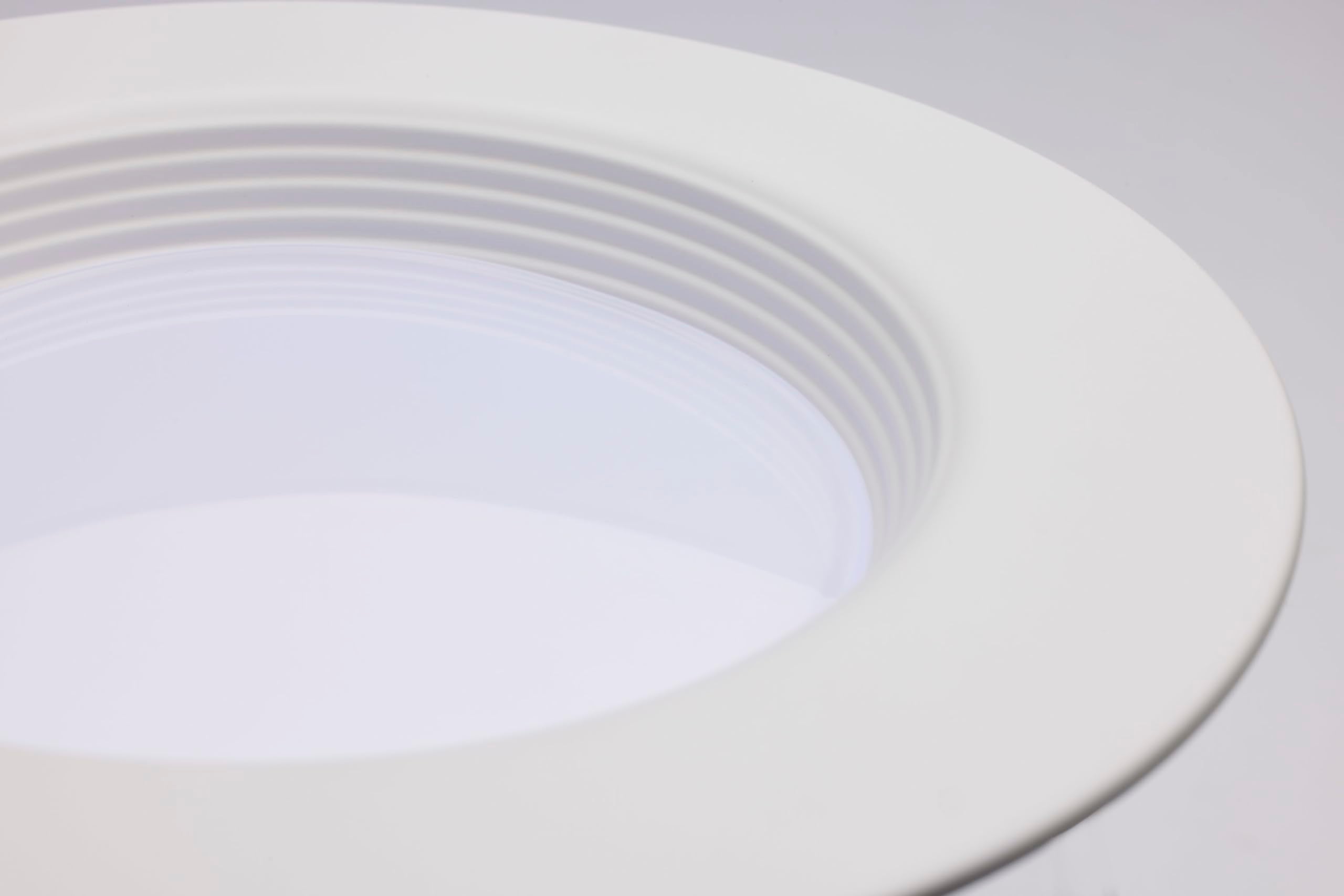 Satco LED Retrofit Downlight with Stepped Baffle, CCT Selectable 2700K/3000K/3500K/4000K/5000K, 5-6 Inch Round, White