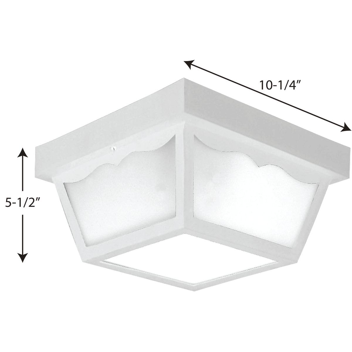 Progress Lighting P5745-30 Transitional Indoor Outdoor Close To Ceiling Flush Mount Light, 10.25-Inch Diameter X 5.5-Inch Height